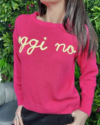 Maglioncino Oggi NO fucsia