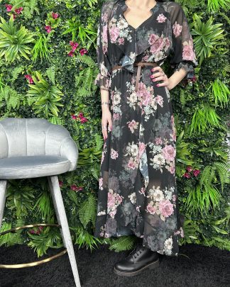 Abito Hokkaido Nero/rosa