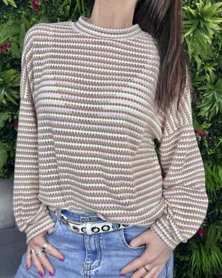 Maglioncino Loren Rosa/camel