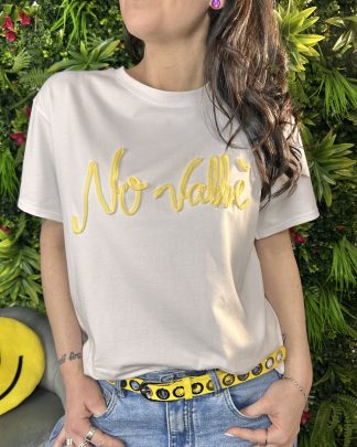 T-Shirt No Vabbe Midi gialla
