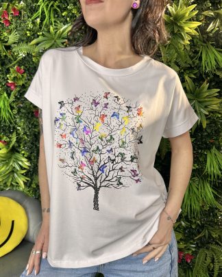 T-shirt Butterfly Tree Over