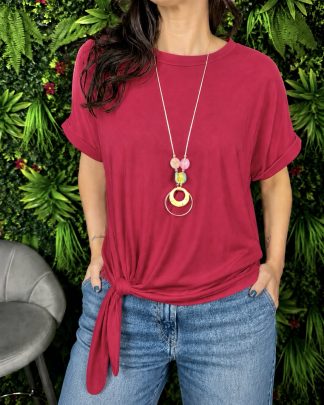 Blusa Nodo Ciliegia