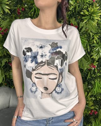T-Shirt Frida Over Blue