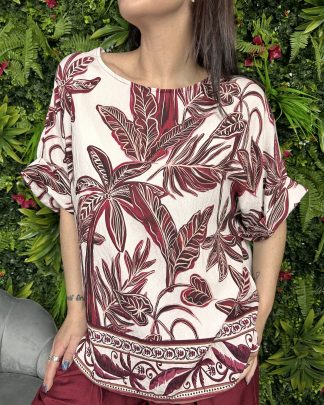 Blusa Lucy Over ciliegia