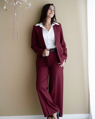 Completo Valery burgundy