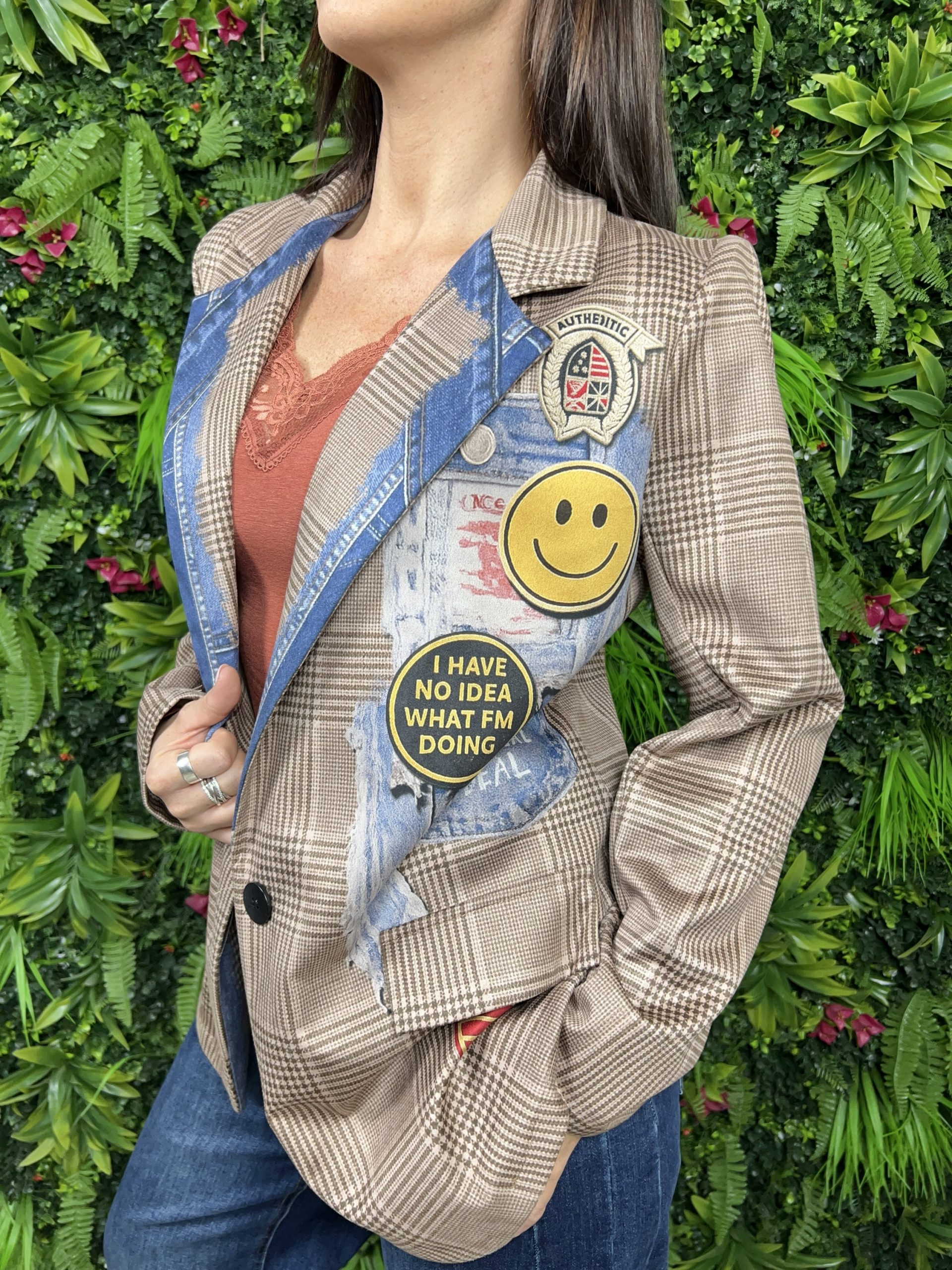 Blazer Check Smile - immagine 3