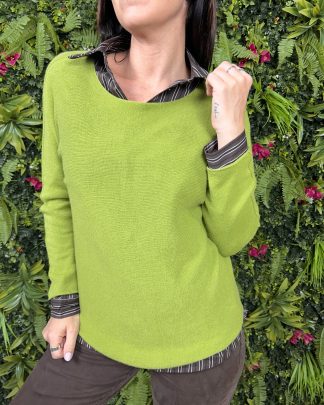 Maglioncino Ginevra verde mela