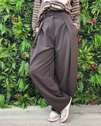 Pantalone Alya Marrone