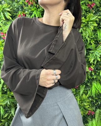 Maglia Nina basic marrone