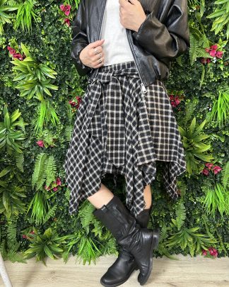 Gonnellina Trend Check nera