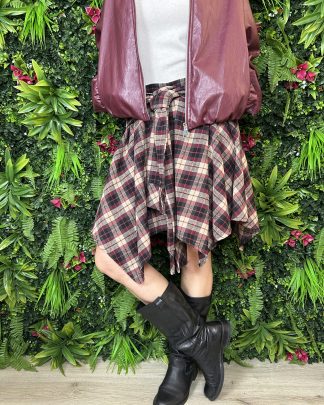 Gonnellina Trend Check borgogna