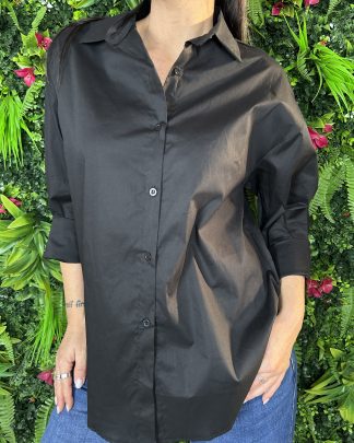 Camicia Over nera