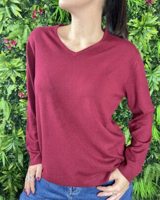 Maglioncino Virgy Over Burgundy