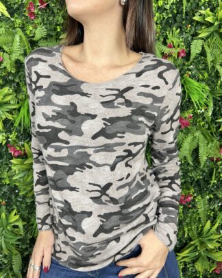 Blusa Milly Grigio/fango
